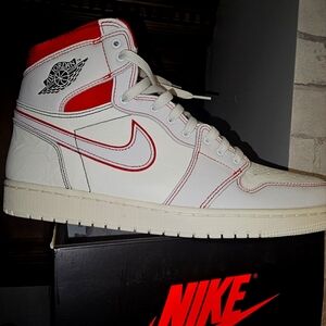 Air Jordan 1 Retro High OG Phantom White Red size 13